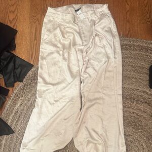 GAP Elegant Cream Wide Leg Pants